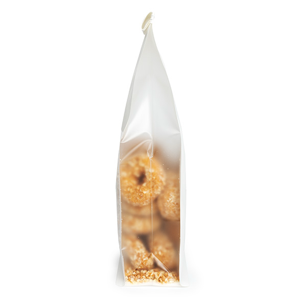 Blokbodemzakken Wit met Tin-Tie Sluiting en Zijvouw 12,7x7,6x30,5cm (100 stuks) [TTGB3W]
