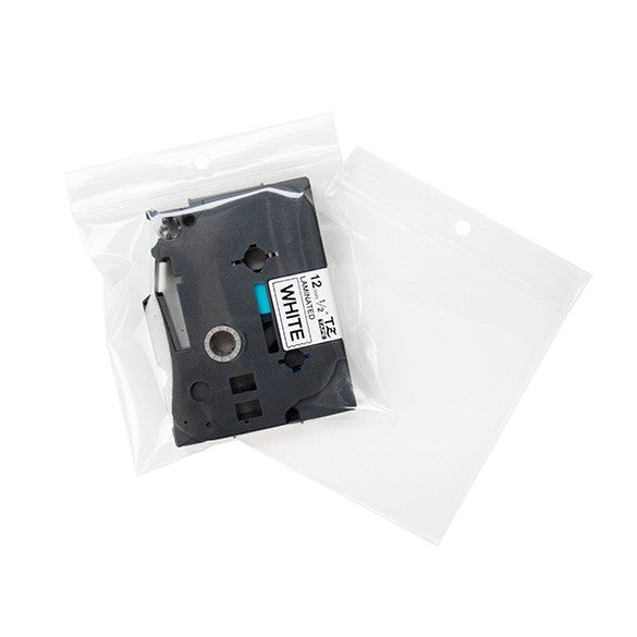 Gripzakken met Ophanggat 10x10cm Kristalhelder PP 75 Micron (100 stuks) [Z3R44]