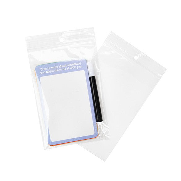 Gripzakken met Ophanggat 10x15cm Kristalhelder PP 75 Micron (100 stuks) [Z3R46]