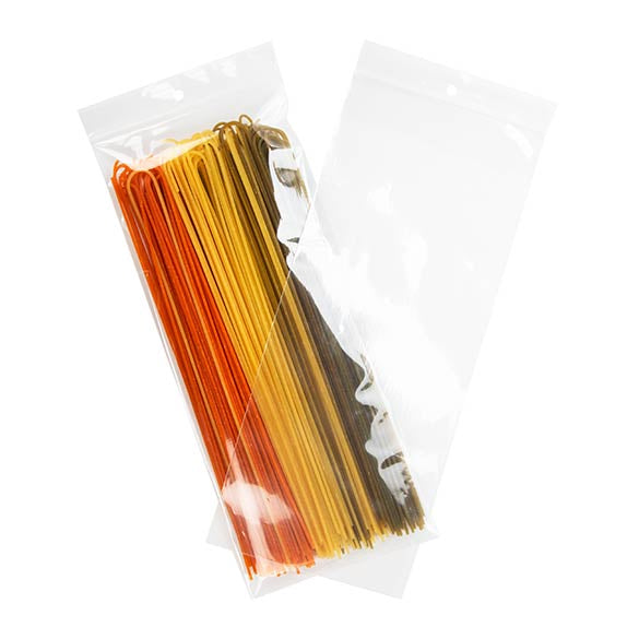 Gripzakken met Ophanggat 12,5x30,5cm Kristalhelder PP 75 Micron (100 stuks) [Z3R512]