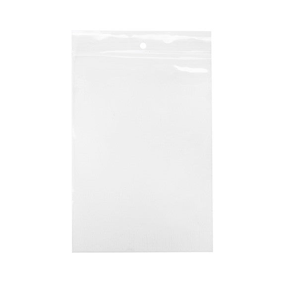 Gripzakken met Ophanggat 12,5x18cm Kristalhelder PP 75 Micron (100 stuks) [Z3R57]