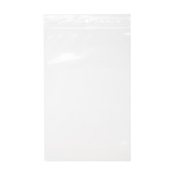 Gripzakken met Ophanggat 12,5x20,5cm Kristalhelder PP 75 Micron (100 stuks) [Z3R58]