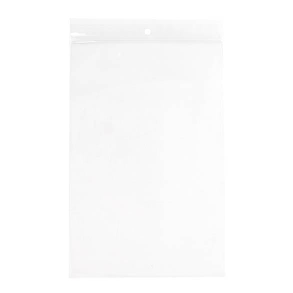 Gripzakken met Ophanggat 15x23cm Kristalhelder PP 75 Micron (100 stuks) [Z3R69]