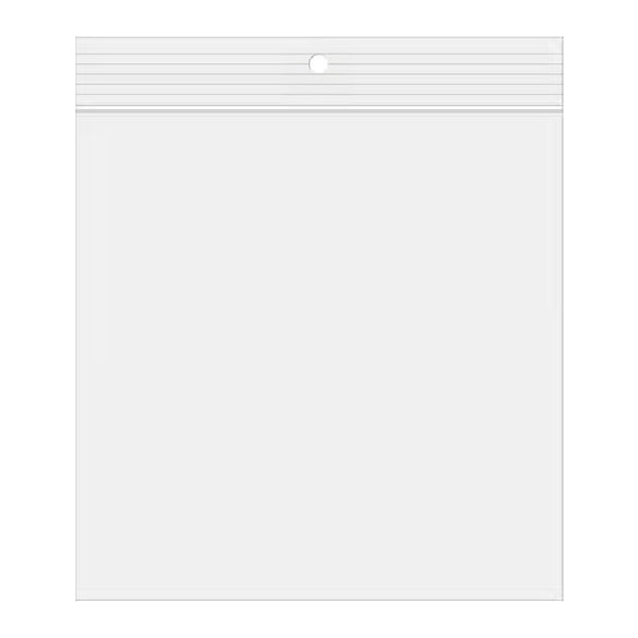 Gripzakken met Ophanggat 33x33cm Kristalhelder PP 100 Micron (100 stuks) [Z4R1313]