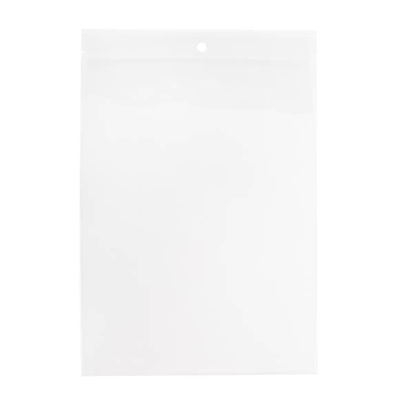 Gripzakken met Ophanggat 15x20,5cm Kristalhelder PP 100 Micron (100 stuks) [Z4R68]