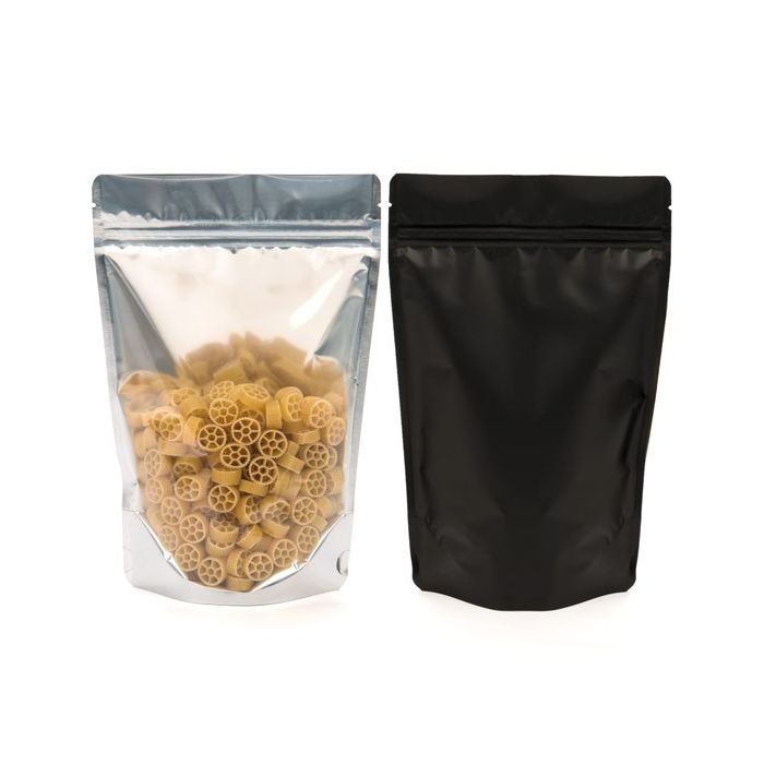Stand Up Pouches Transparent/Black 12x7.5x18.5cm | 114 grams