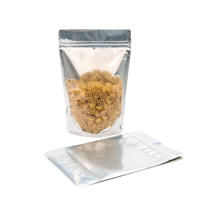 Stazakken Transparant/Zwart 8x5x13cm | 28 gram (100 stuks) [ZBGB1]