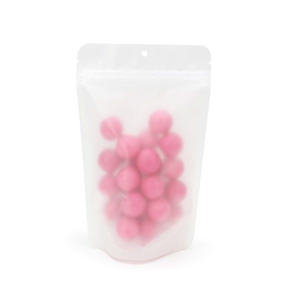 Stazakken Mat Frosted 13x7,9x20,6cm met rond ophanggat (100 stuks) [ZBGF3H]