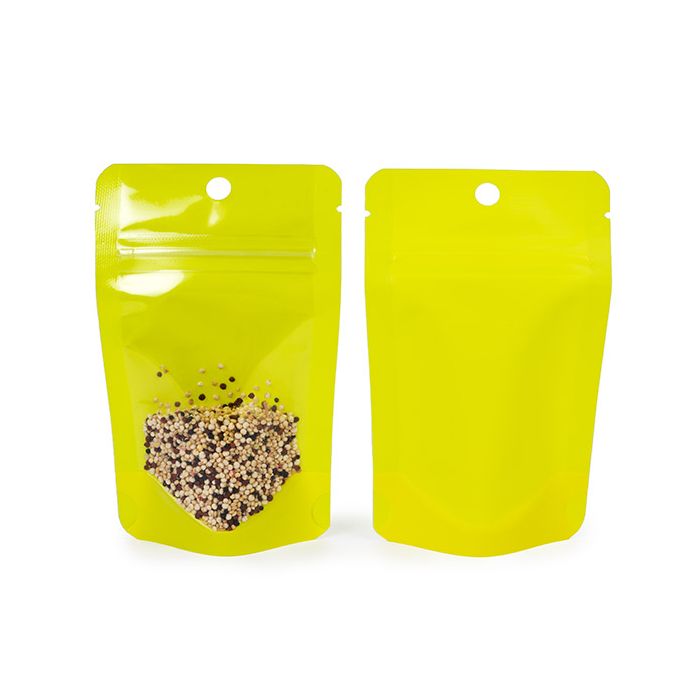 Stazakken Transparant/Neon Geel 7,9x5,1x13 cm (100 Stuks) [ZBGN1YW]