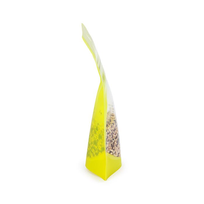 Stazakken Transparant/Neon Geel 7,9x5,1x13 cm (100 Stuks) [ZBGN1YW]