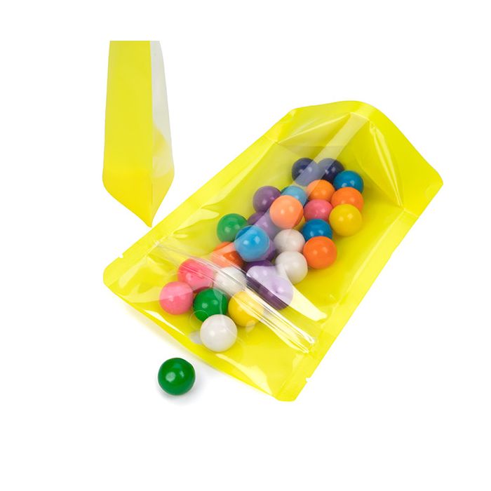 Stazakken Transparant/Neon Geel 10,2x6x15,2 cm (100 Stuks) [ZBGN2YW]