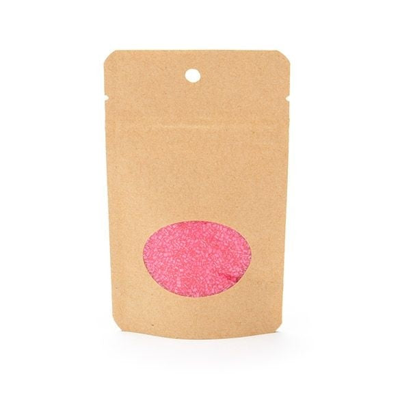 Stazakken Kraft met ovaal Venster 8x5x13cm | 28 gram met rond ophanggat (100 stuks) [ZBGO1KH]