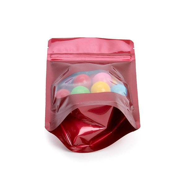 Stazakken Rood met ovaal Venster 13x7x20,5cm | 113 gram (100 stuks) [ZBGO3R]