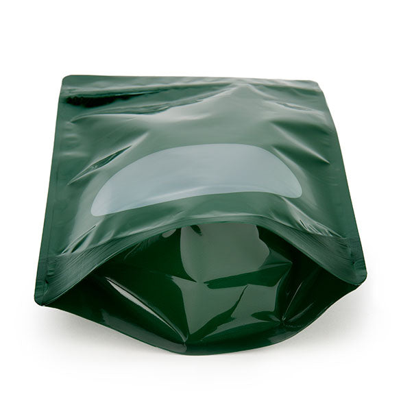 Stazakken Groen met ovaal Venster 17x9x28,5cm | 340 gram (100 stuks) [ZBGO4HG]