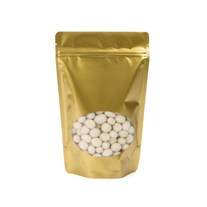 Stazakken Goud met ovaal Venster 15x9x23,2cm | 312 gram (100 stuks) [ZBGO7G]