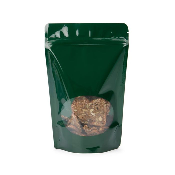 Stazakken Donkergroen met ovaal Venster 15x9x23,2cm | 312 gram (100 stuks) [ZBGO7HG]