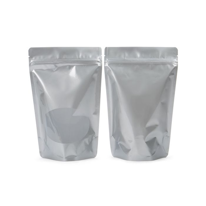 Stazakken Zilver met ovaal Venster 15x9x23,2cm | 312 gram (100 stuks) [ZBGO7S]