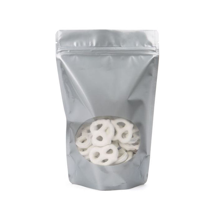 Stazakken Zilver met ovaal Venster 15x9x23,2cm | 312 gram (100 stuks) [ZBGO7S]