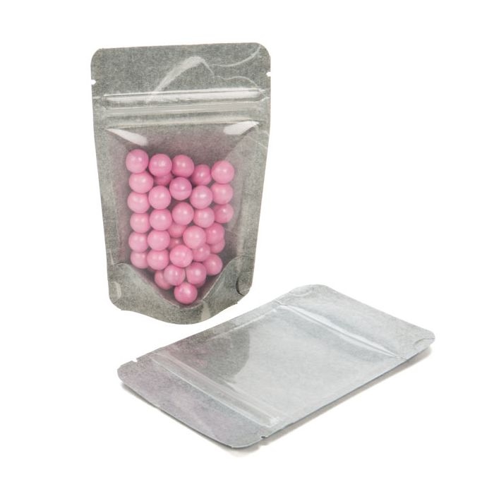 Stazakken Rijstpapier Transparant/Zwart 7,9x5,1x13cm | 28 gram (100 stuks) [ZBGR1BC]