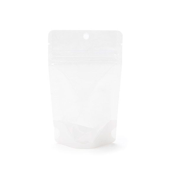 Stazakken Rijstpapier Transparant/Wit 7,9x5,1x13cm | 28 gram met rond ophanggat (100 stuks) [ZBGR1WCH]