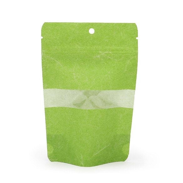Stazakken Rijstpapier Groen 10 x 6 x 15.2 cm | 57 gram met ophanggat (100 stuks) [ZBGR2GRH]