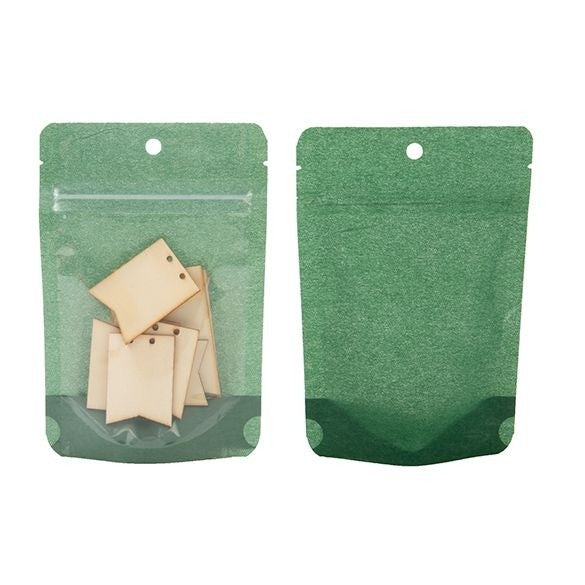 Stazakken Rijstpapier Donkergroen 10,2x6x15,2cm | 57 gram (100 stuks) [ZBGR2HGR]