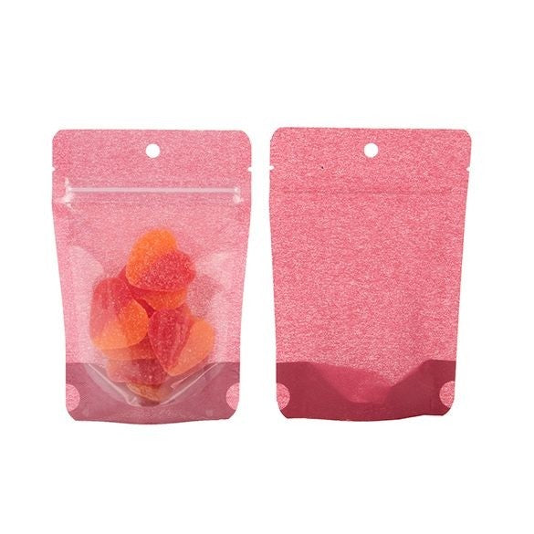 Stazakken Rijstpapier Roze 10,2x6x15,2cm | 57 gram (100 stuks) [ZBGR2HR]