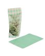 Stazakken Transparant/Groene Pastel Ruitjes 13x7,9x20,6 cm (25 stuks) [ZBGSW3GR]
