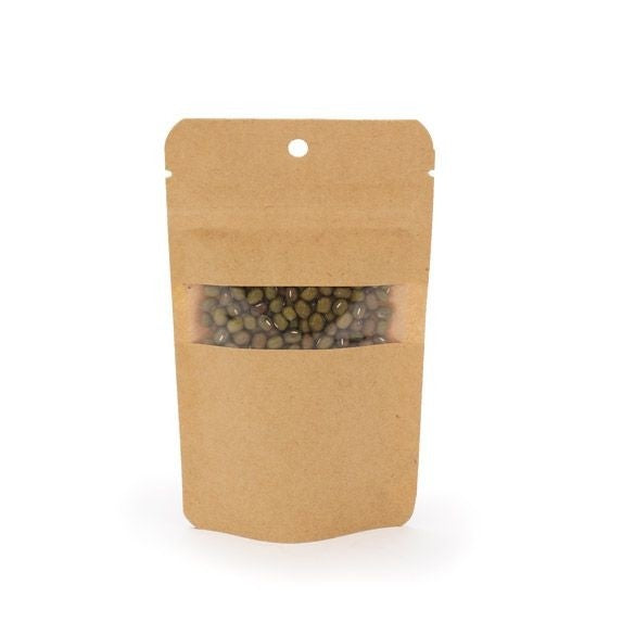 Stazakken Kraft 8x5x13cm | 28 gram met rond ophanggat (100 stuks) [ZBGW1KH]