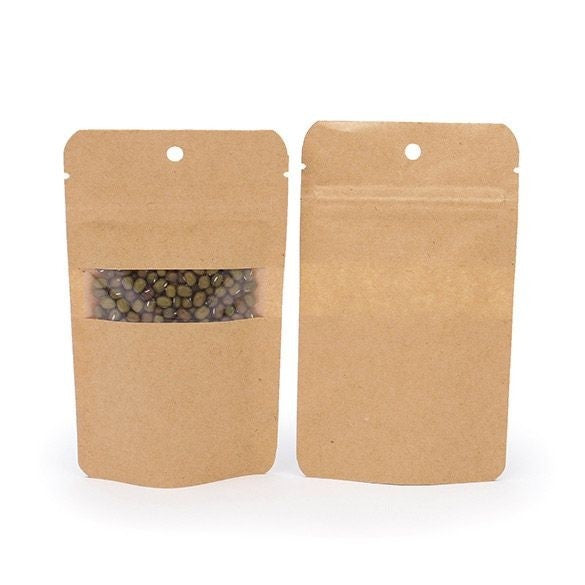 Stazakken Kraft 8x5x13cm | 28 gram met rond ophanggat (100 stuks) [ZBGW1KH]