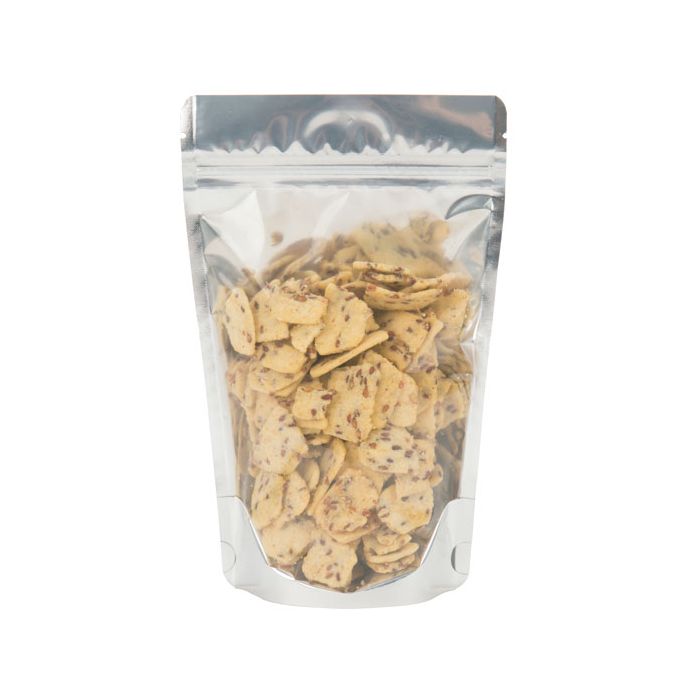 Stazakken Transparant/Wit 13x8x20,5cm | 113 gram (100 stuks) [ZBGW3]