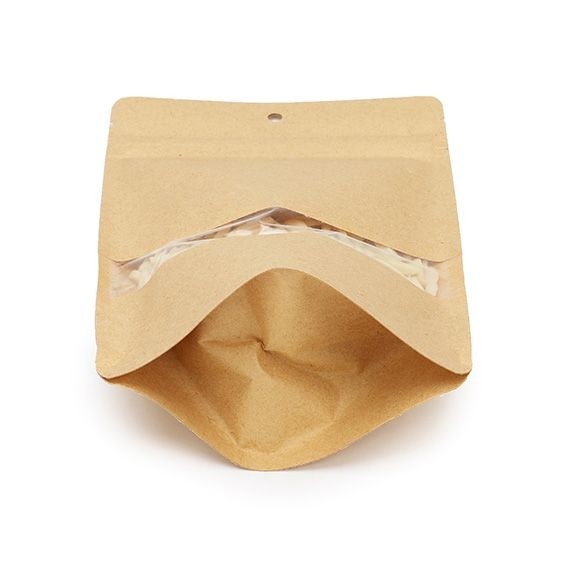 Stazakken Kraft 13x8x20,5cm | 113 gram met ophanggat (100 stuks) [ZBGW3KH]