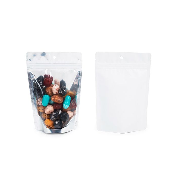 Stazakken wit/transparant 12x7,5x18,5 cm met Ophanggat (100 stuks) [ZBGW46H]