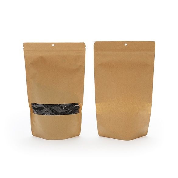 Stazakken Kraft 17x9x28,5cm | 340 gram met rond ophanggat (100 stuks) [ZBGW4KH]