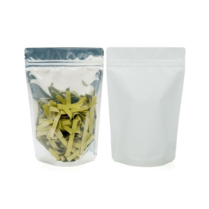 Stazakken Transparant/Wit 10,2x6x15,2cm | 57 gram (100 stuks) [ZBGW2]