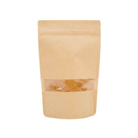 Stand Up Pouches Kraft 15x9x23cm with Window