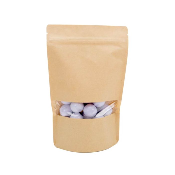 Stazakken Kraft 15x9x23cm met Venster (100 stuks) [ZBGW7K]