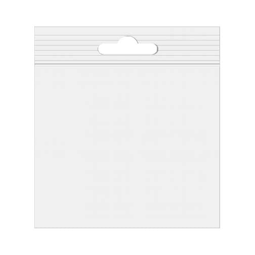 Gripzakken met Euroloch 10x10cm Kristalhelder PP 50 Micron (100 stuks) [ZE44]