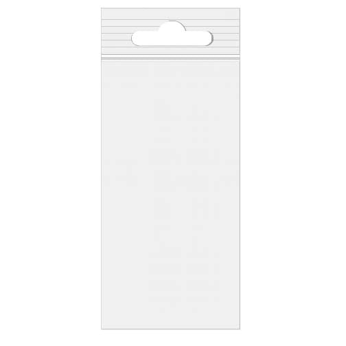 Gripzakken met Euroloch 10x20,5 Kristalhelder PP 50 Micron (100 stuks) [ZE48]