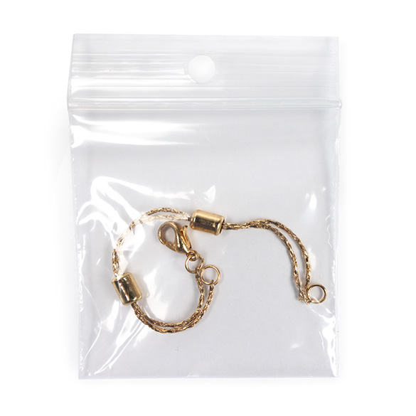 Gripzakken met Ophanggat 5x5cm PE 50 micron (100 stuks) [2PR22]