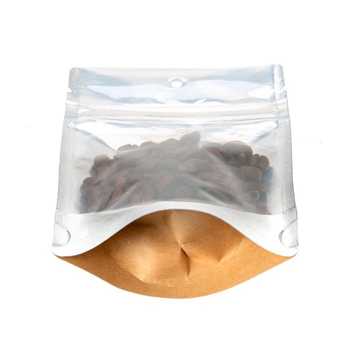 Stazakken Transparant/Kraft 10,2x6x15,2cm Met Ophanggat (100 Stuks) [ZBGK2H]