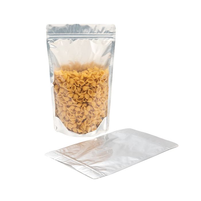 Stazakken Transparant/Zilver 17x9x28,5cm 340 gram (100 stuks) [ZBGS4]