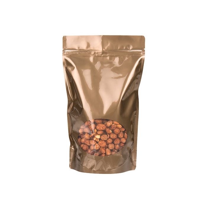 Stazakken Brons met ovaal Venster 17x9x28,5cm | 340 gram (100 stuks) [ZBGO4BZ]