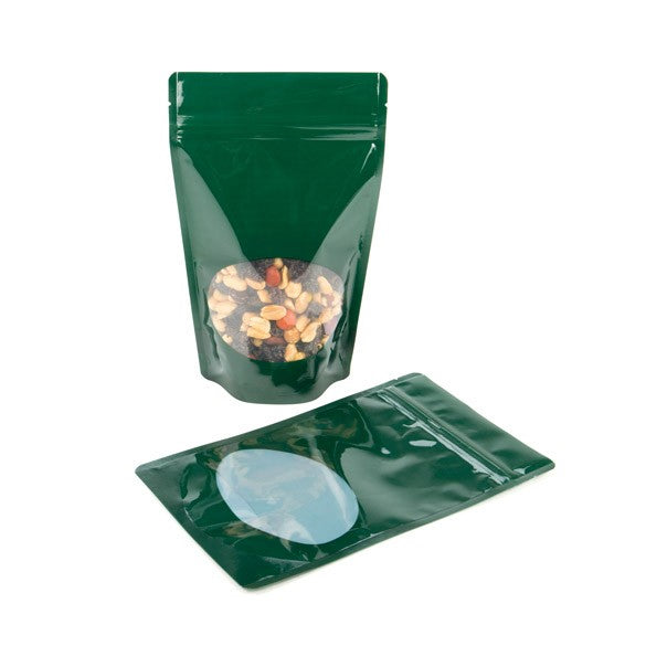 Stazakken Groen met ovaal Venster 13x7x20,5cm | 113 gram (100 stuks) [ZBGO3HG]