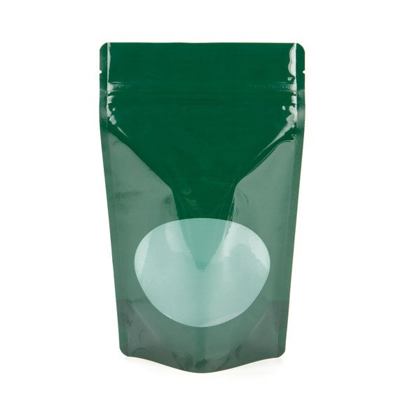 Stazakken Groen met ovaal Venster 13x7x20,5cm | 113 gram (100 stuks) [ZBGO3HG]