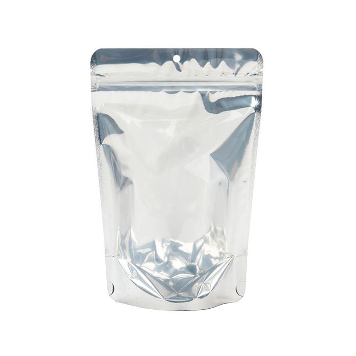 Black Backed Stand Up Zipper Pouch 15 x 9 x 23 cm with Hang Hole (100 Pieces) [ZBGB7H]