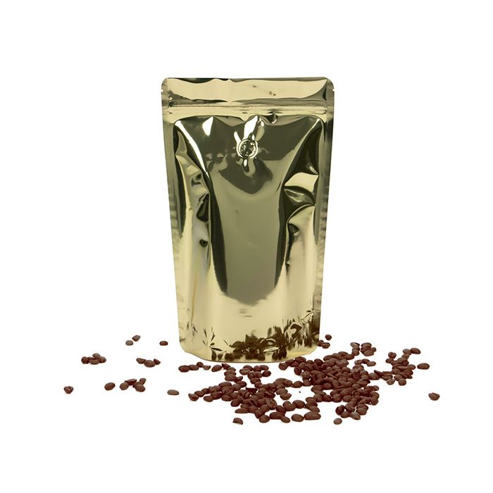 Stand Up Pouches Gold 17,1x8,9x28,6cm w/Valve