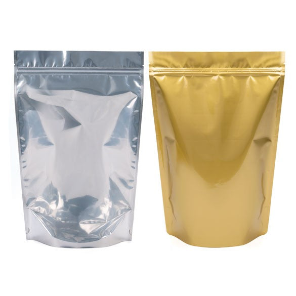 Stazakken Transparant/Goud 23x12x34,5cm | 907 gram (100 stuks) [ZBGG6]