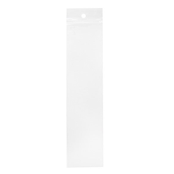 Gripzakken met Ophanggat 5x20,5cm Kristalhelder PP 50 Micron (100 stuks) [ZR28]