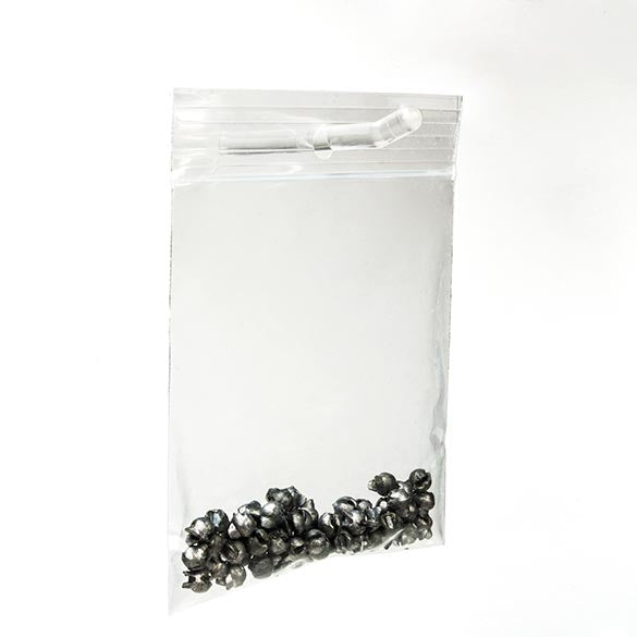 Gripzakken met Ophanggat 7,5x7,5cm Kristalhelder PP 50 Micron (100 stuks) [ZR33]